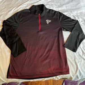 Men’s long sleeve cool base Atlanta Falcons quarter zip; size L